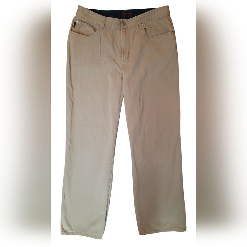 Ralph Ralph Lauren Pants Womans 12 Tan Straight Leg Classic Business Preppy
